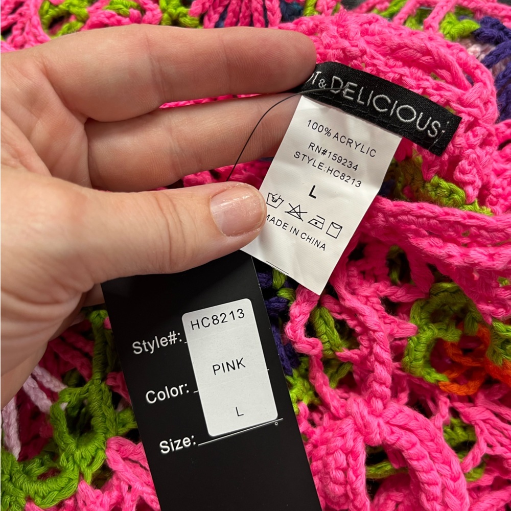 Hot & Delicious crochet swim cover/bottom - Picture 3 of 8